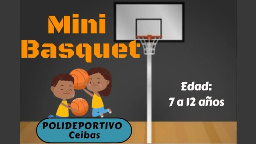 Mini basquet para chicos y chicas de 7 a 12 años