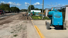 Obra de adoquinado de la Calle San Martín